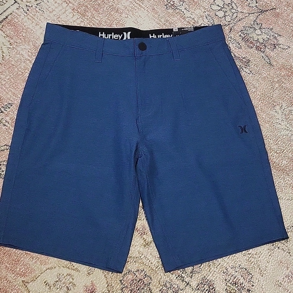 Hurley Men's Blue Stretch Water Repellent Hybrid Walkshorts - Size 30